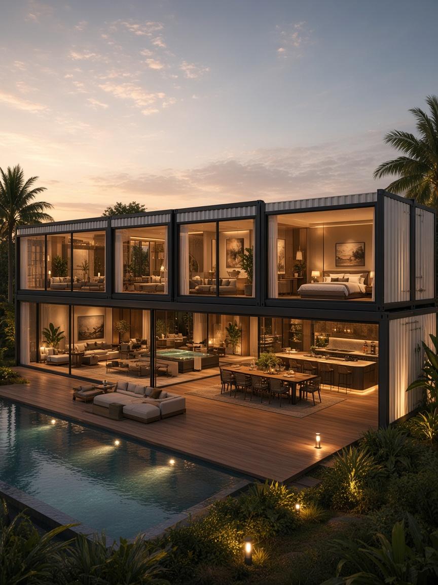 Resort Cabin — Four modules. One grand suite.